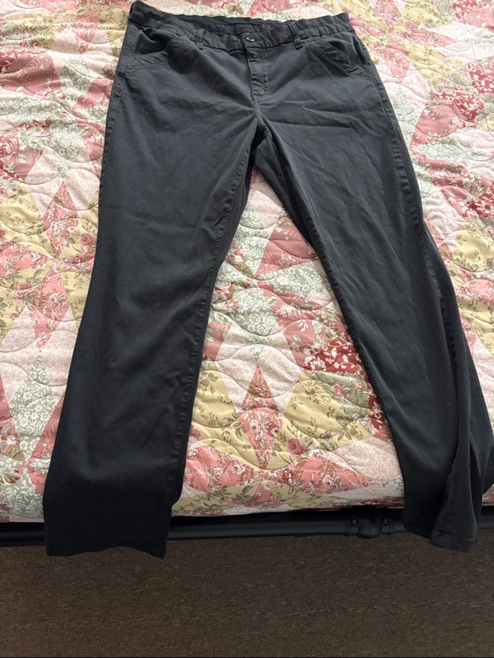 American Eagle Outfitters Black Skinny Strech Trouser Pants Size 16 (worn once!)